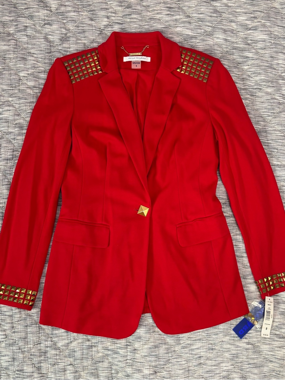 NWT Peter Nygard Red Women Blazer Sz 8 | Peter Nygard Missy Blazer In Crimson-